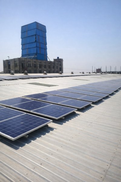Industrial solar installation